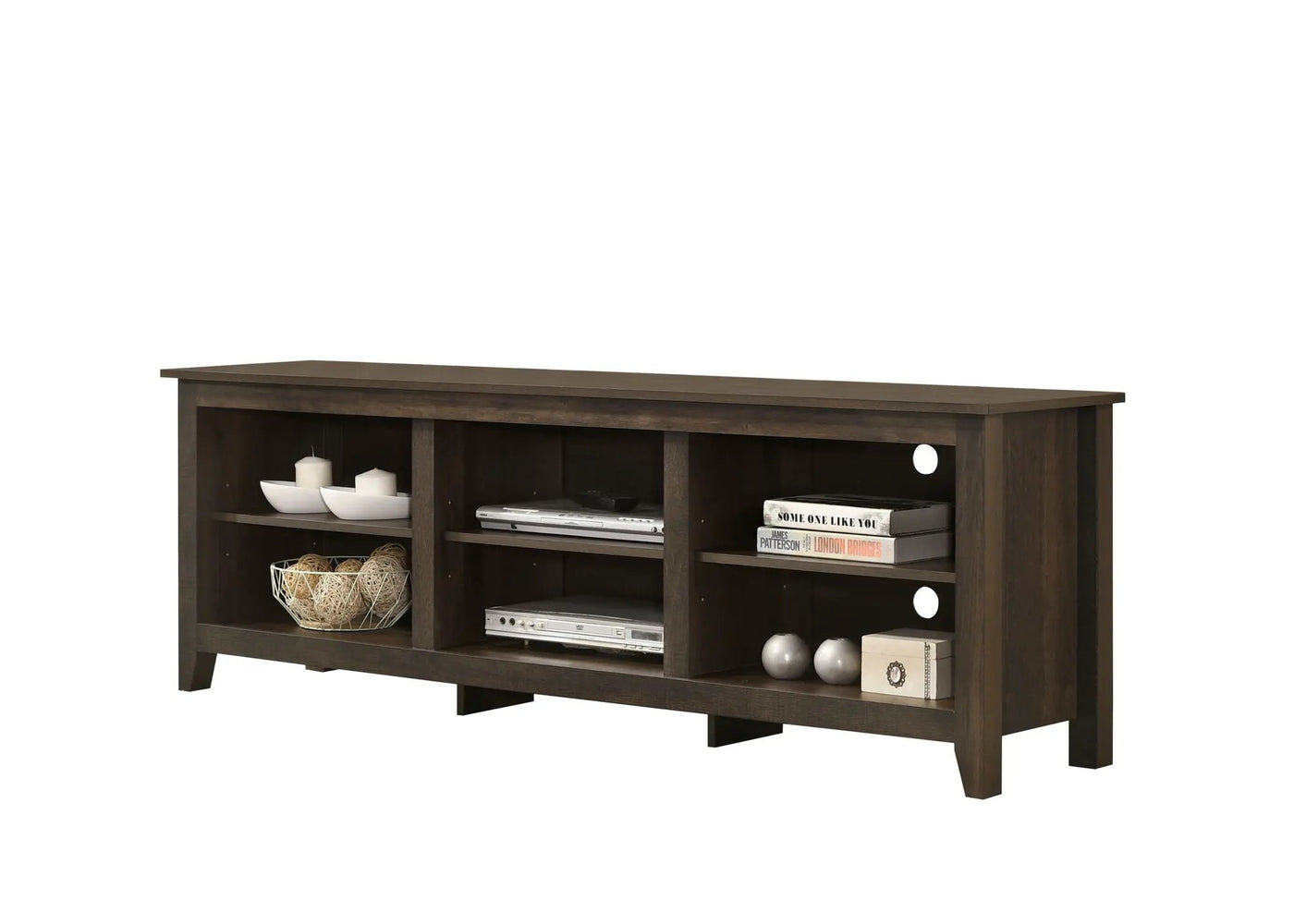 Benito - TV Stand With Open Shelves And Cable Management by Unique Piece Furniture