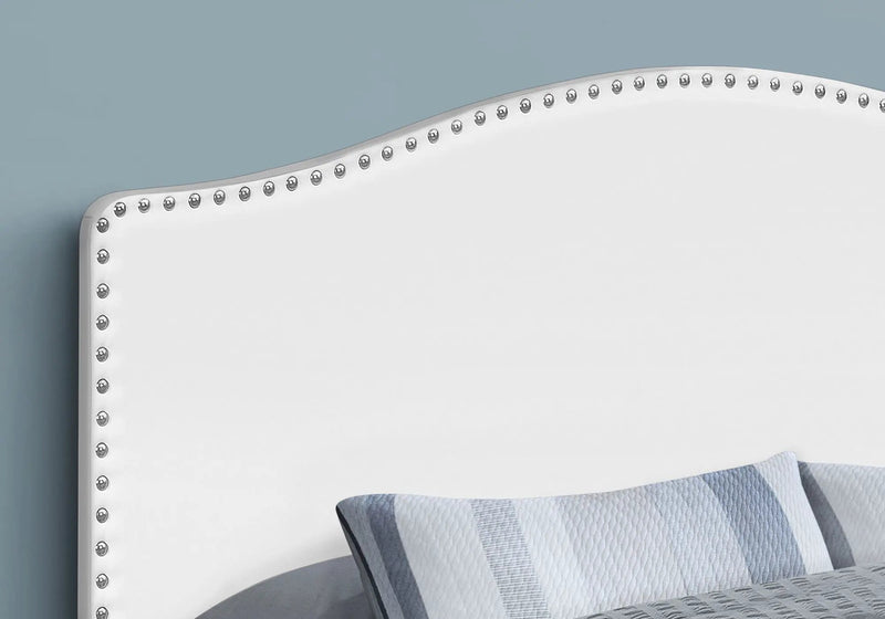 Queen Size Upholstered Bed Headboard - White, Transitional by HouseOfZazla
