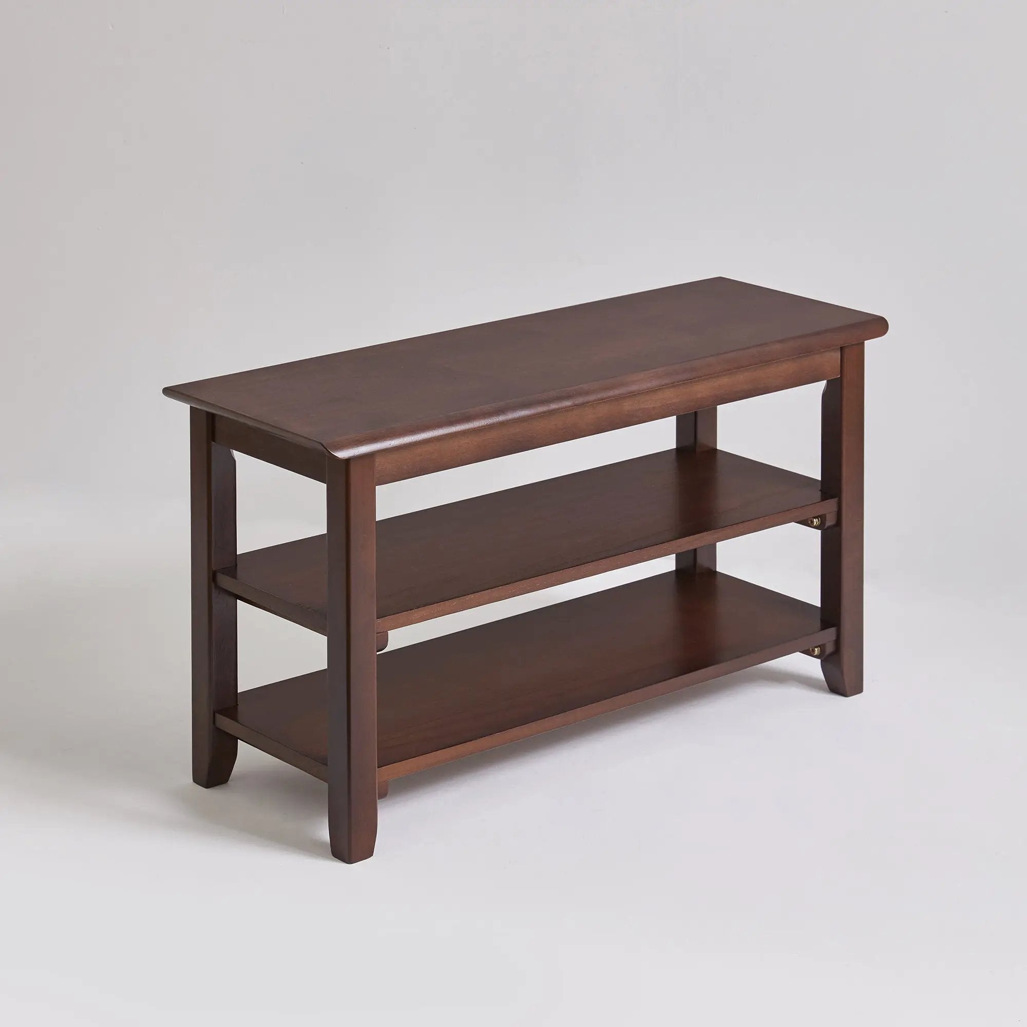2-Tier Solid Wood Shoe Bench by HouseOfZazla