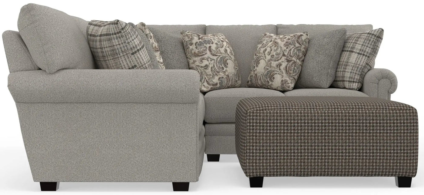 Livingston - Sectional With Comfort Coil Seating, 40" Cocktail Ottoman And Accent Pillows Included by Unique Piece Furniture