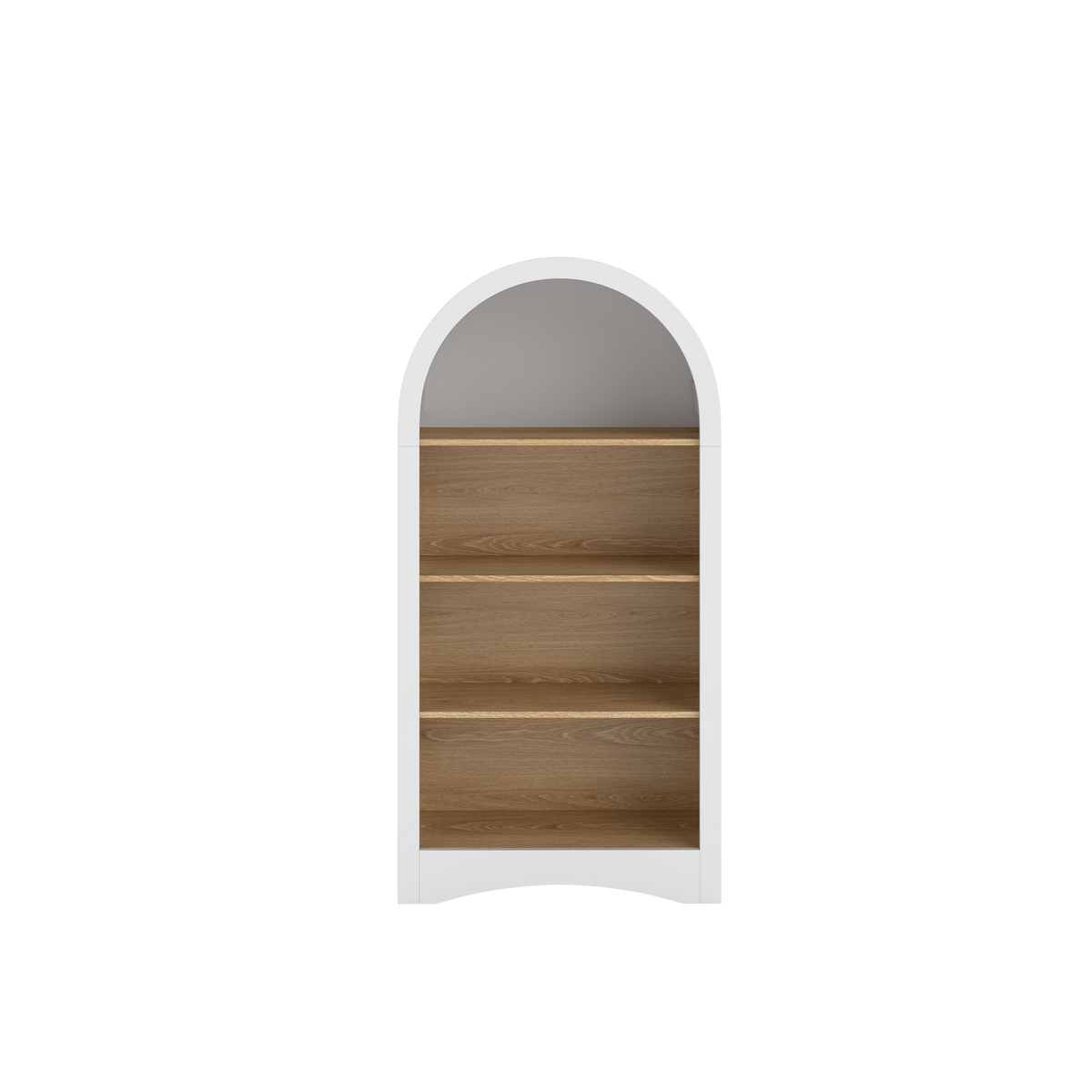 47" Freestanding Display Rack with Woodgrain Shelves by HouseOfZazla