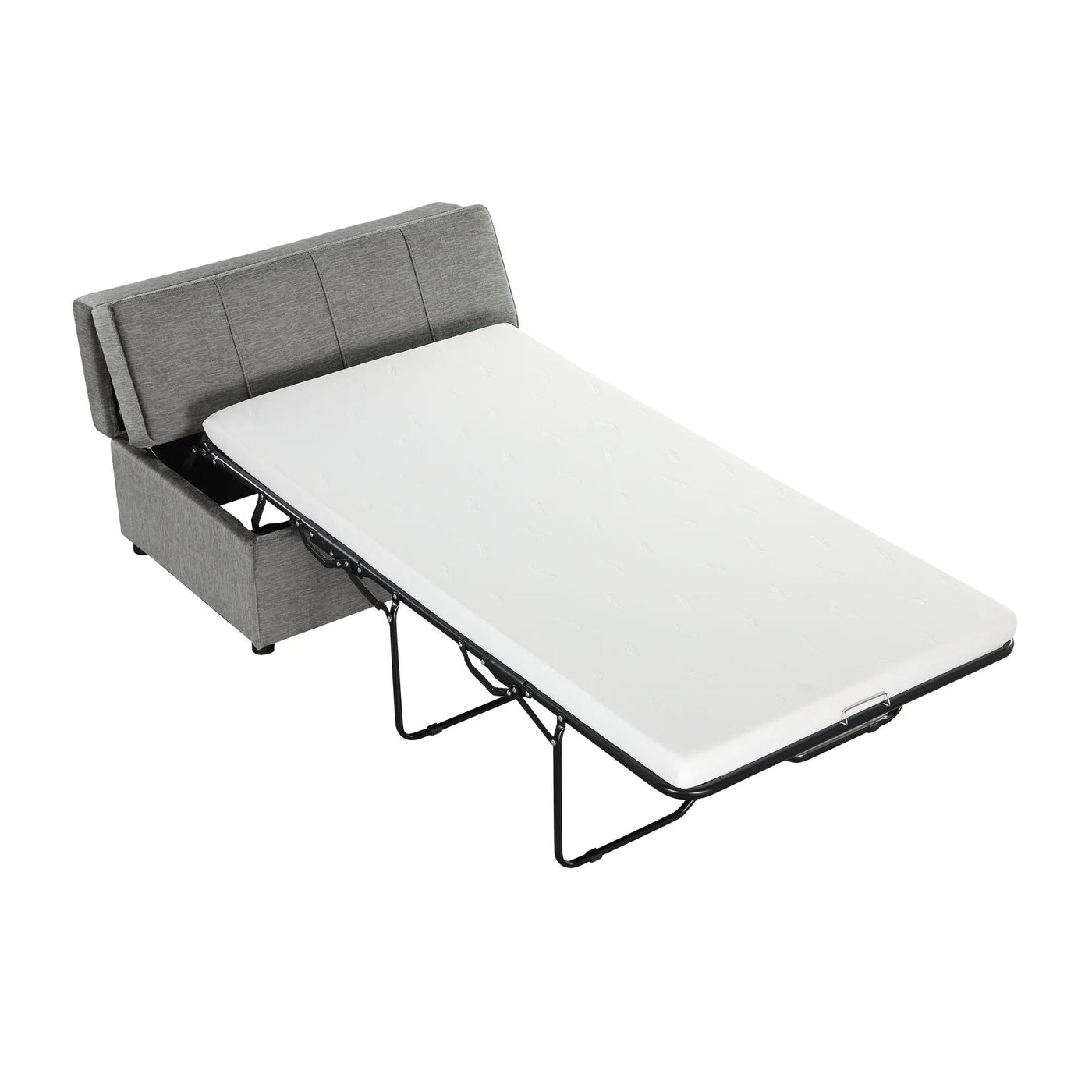 Twin Size Folding Ottoman Sleeper Bed With Mattress Convertible Guest Bed by HouseOfZazla
