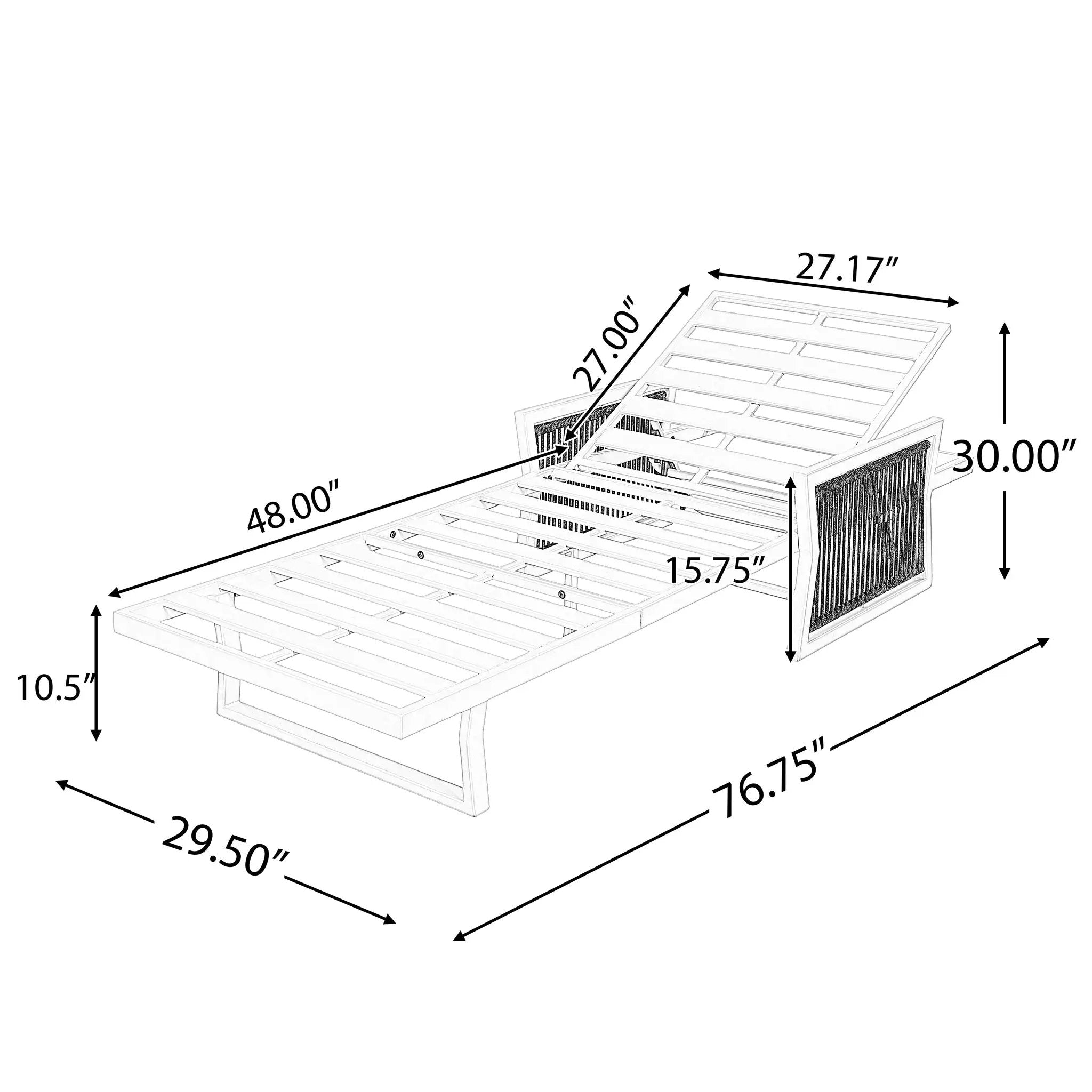 Black Mix Chaise Lounge Set by HouseOfZazla