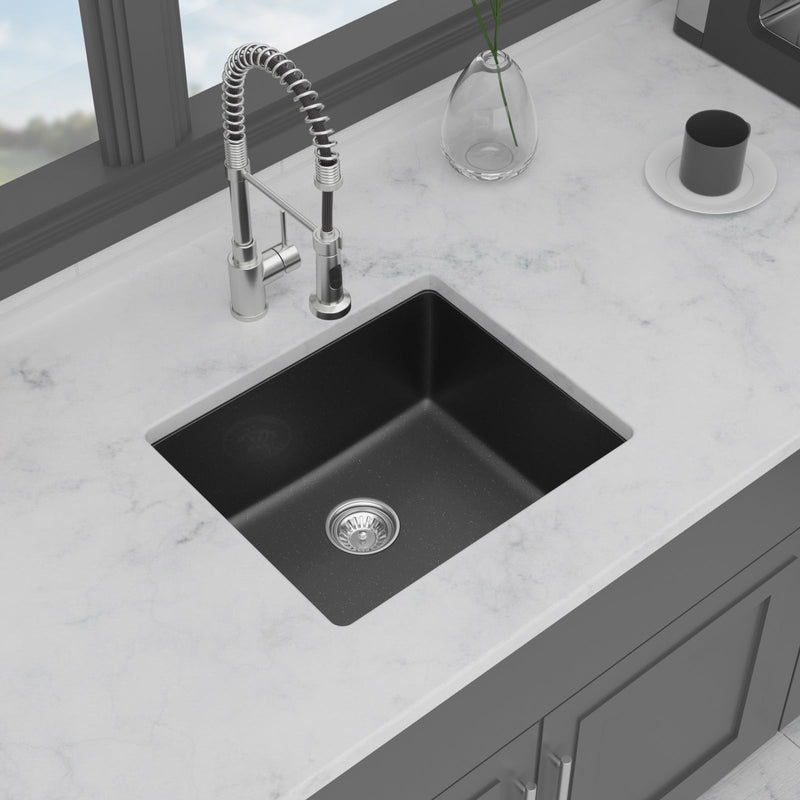 Quartz Kitchen Sink - 21" x 18" x 9.65" by HouseOfZazla