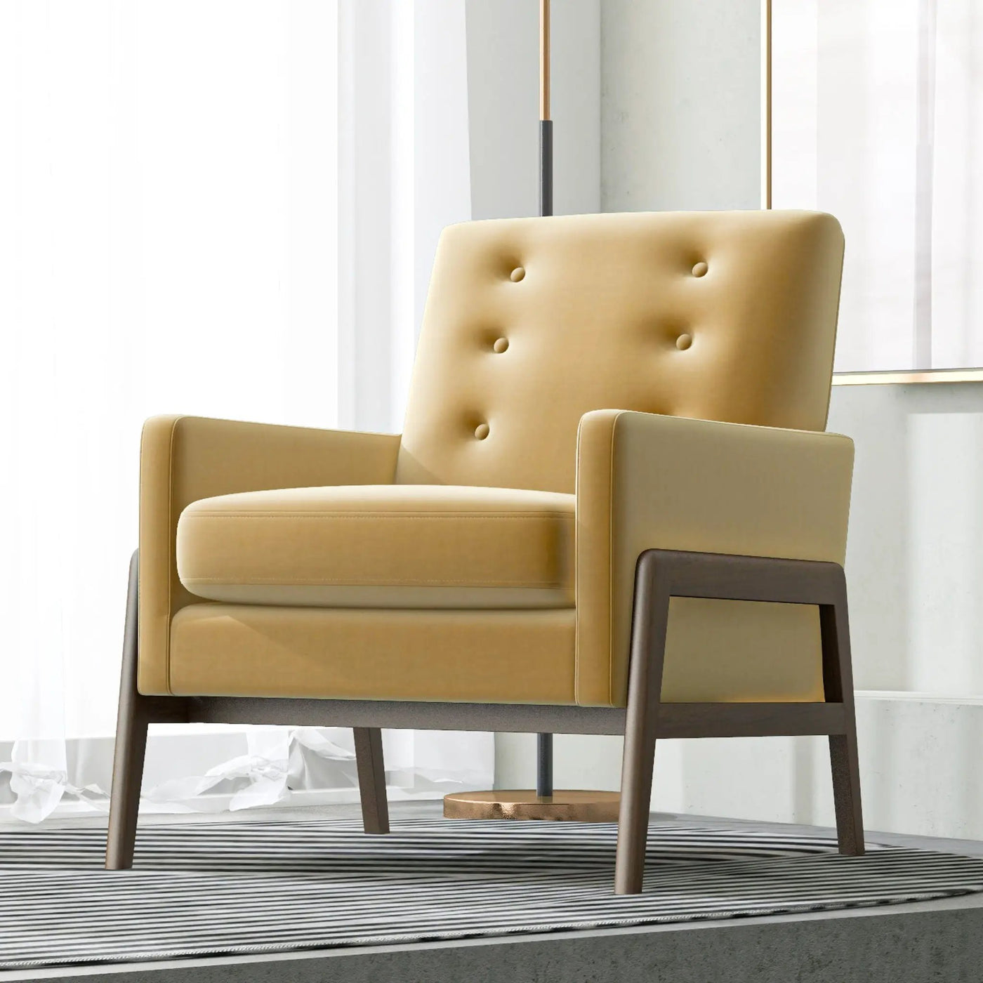 Cole - Solid Wood Lounge Chair by HouseOfZazla
