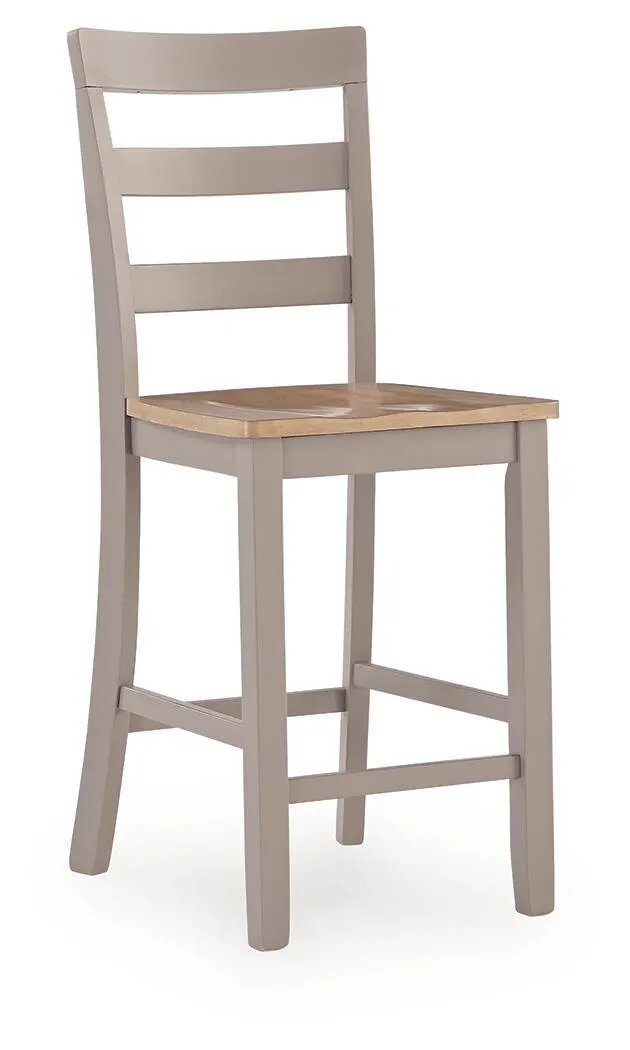 Harperfeld - Barstool (Set of 2) - Natural / Gray by Unique Piece Furniture