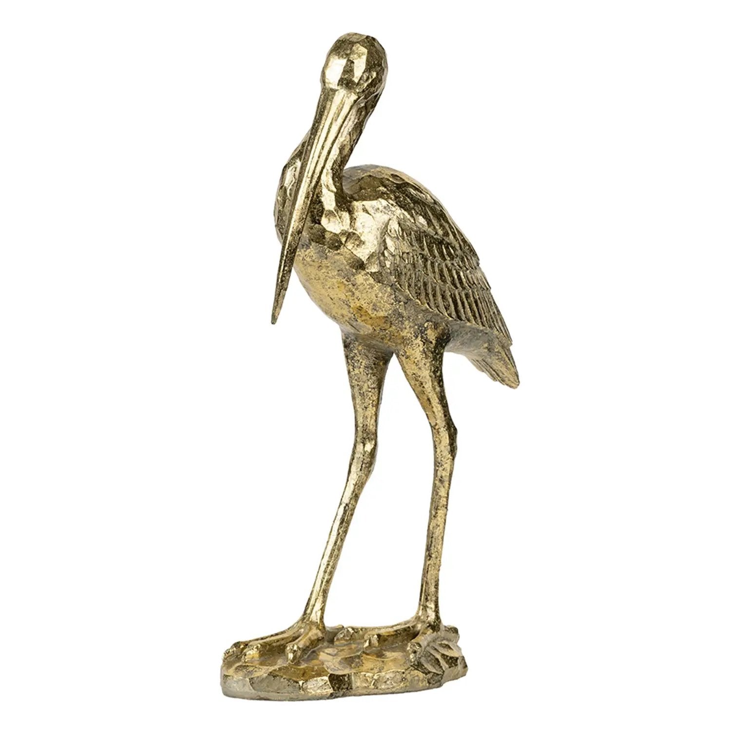 10x15.9x3.7" Standing Crane Figurine by HouseOfZazla