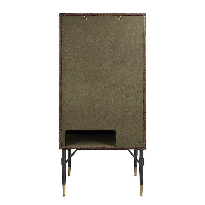 Yoela - Wine Cabinet - Leather & Aluminum by Unique Piece Furniture