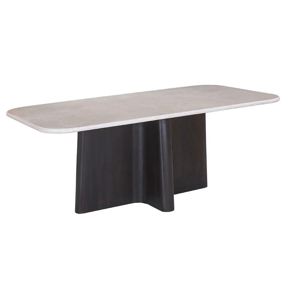 Jacory - Dining Table With Bottocino Marble Top - Espresso by Unique Piece Furniture