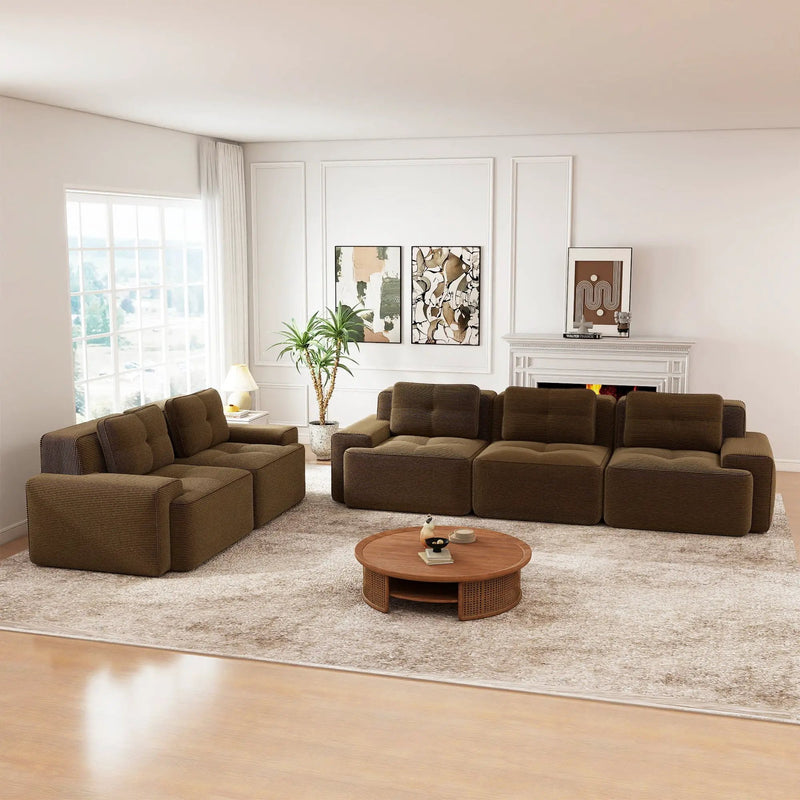 Modular Deep-Seat Sofa Set by HouseOfZazla