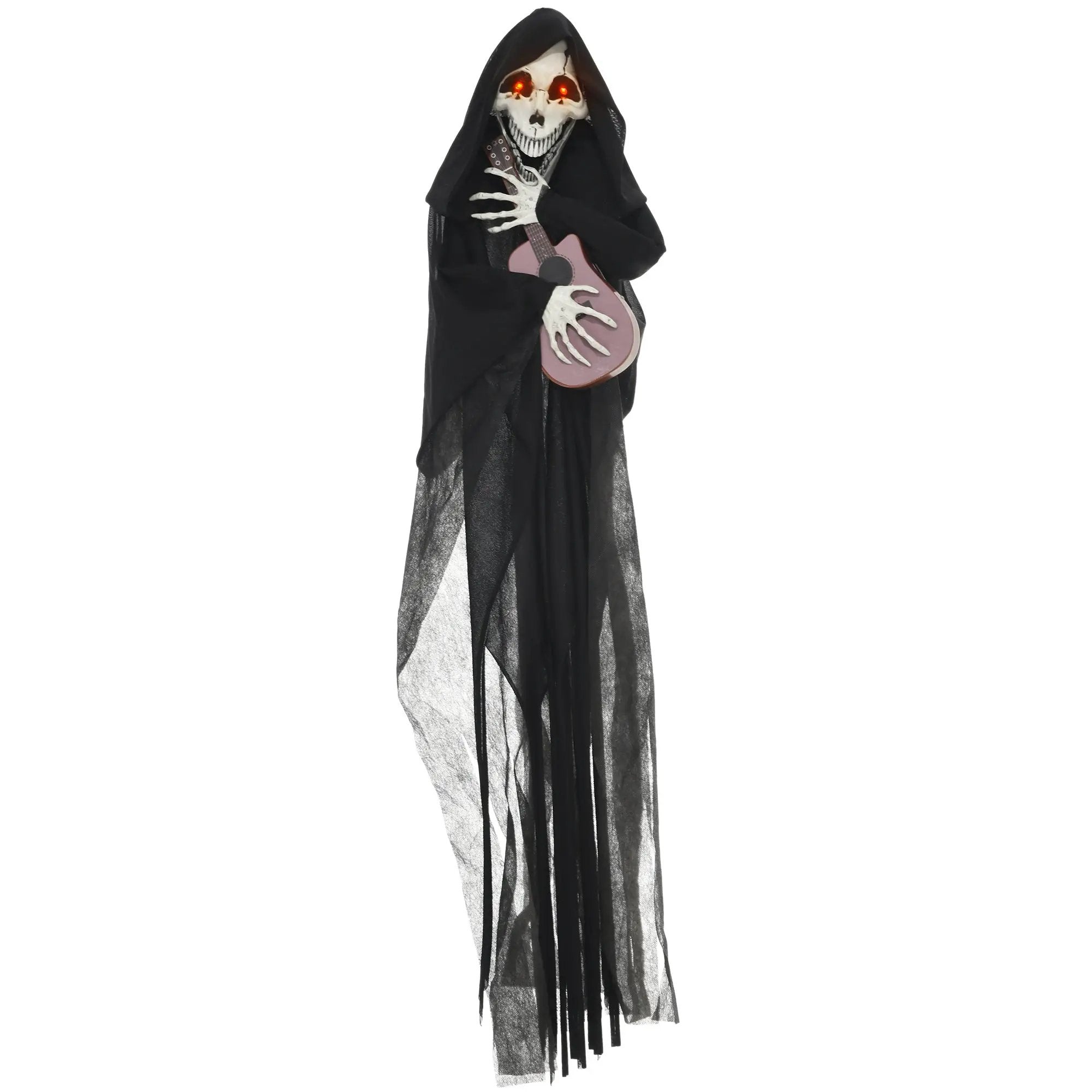 4.3' Animated Grim Reaper Guitarist with Motion and Sound Activation by HouseOfZazla