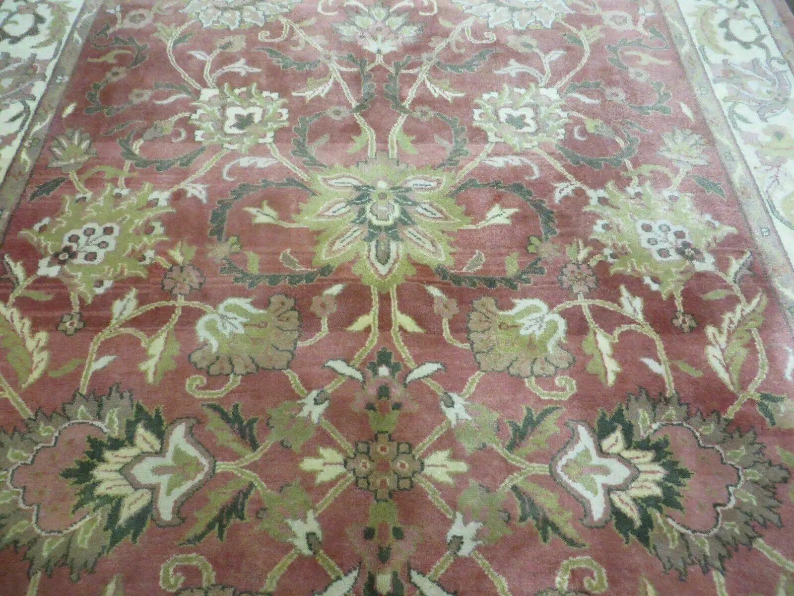 6' X 9' Vintage Handmade Indian Floral Oriental Wool Rug Veg Dyes Nice by Jewel Rugs