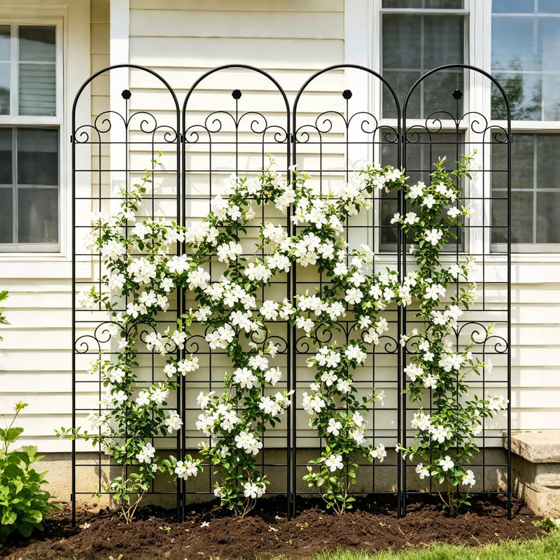 Metal Garden Trellis For Climbing Plants Outdoor Rustproof Plant Support Rose Trellis Netting Trellis by Unique Piece Furniture