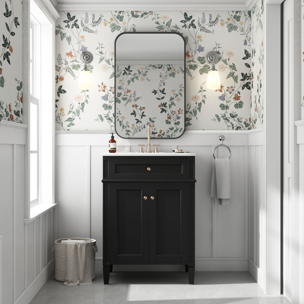 Bathroom Vanity With 2 Doors And Tip Out Drawer, Soft Closing Hinges, photo 8 of 28