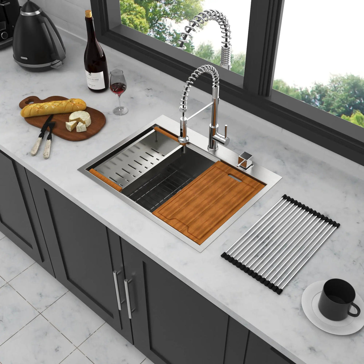 Drop In Kitchen Sink Stainless Steel 16 Gauge by HouseOfZazla
