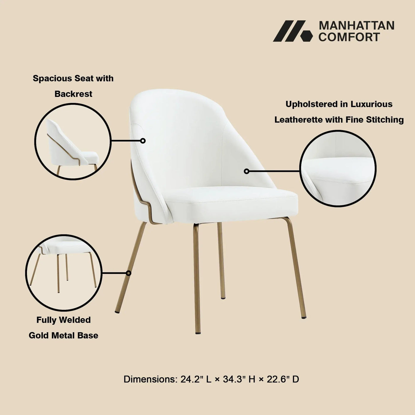 Gracie - Upholstered Dining Chair by HouseOfZazla
