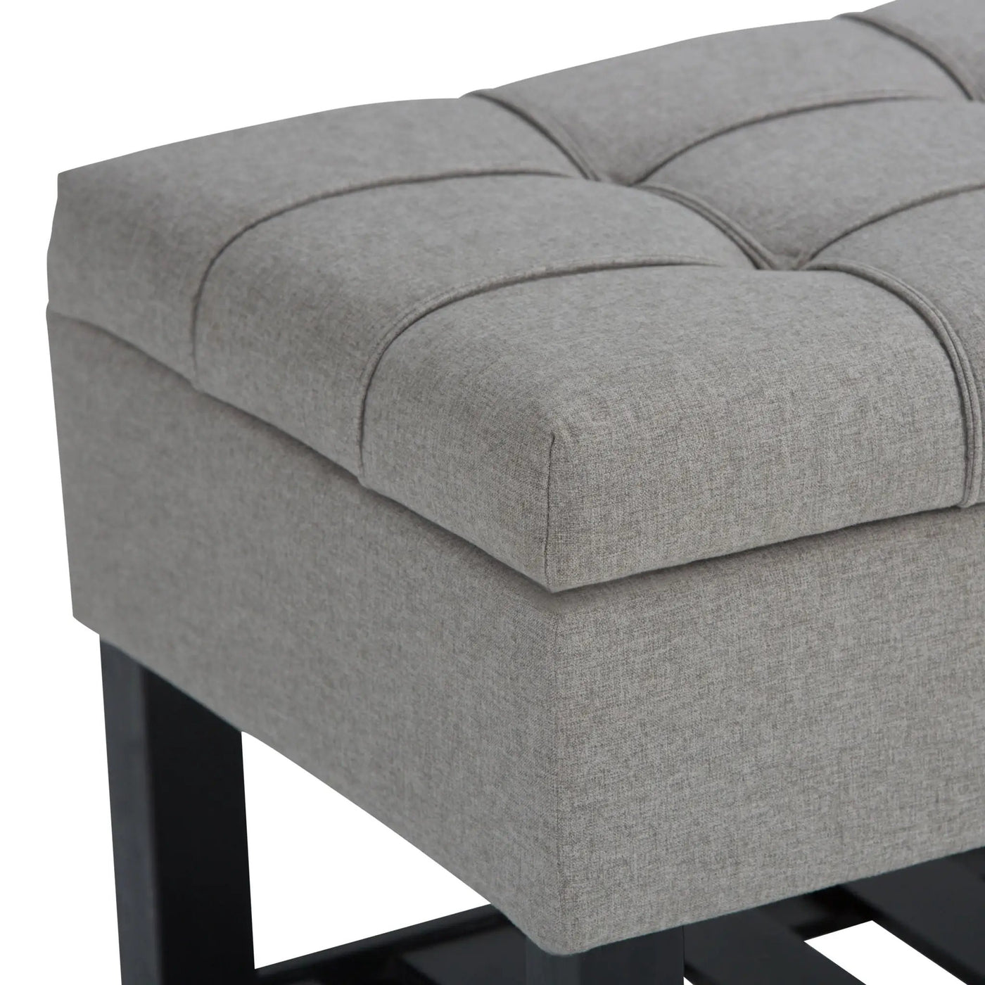 Saxon - Upholstered Transitional Storage Ottoman Bench by HouseOfZazla
