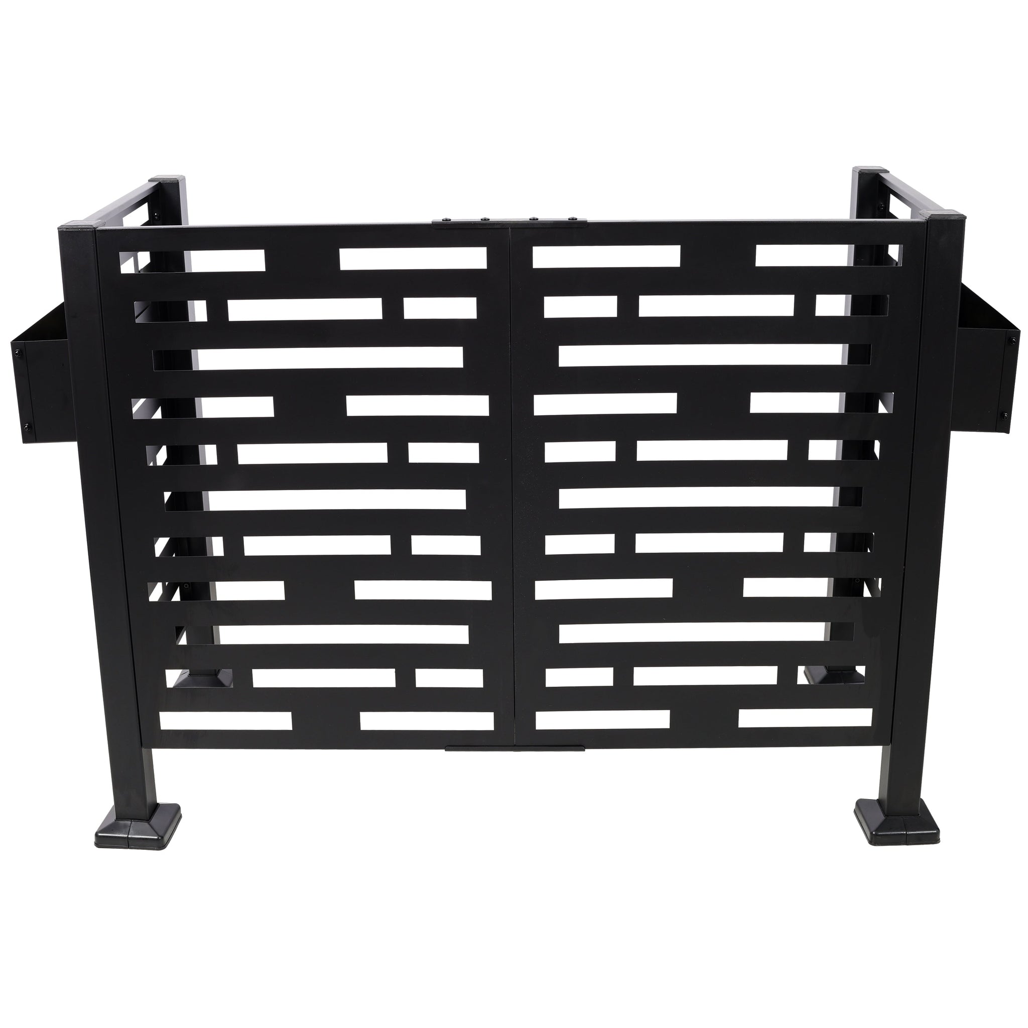 4x2 Ft Metal Air Conditioner Fence with Planter Boxes by HouseOfZazla