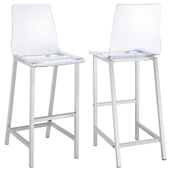 Bar Stools (Set of 2) - Clear