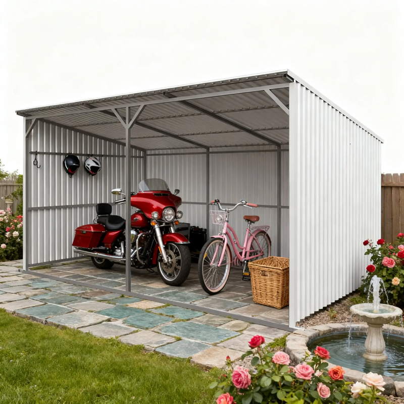 20Ft x 12Ft Livestock Metal Shed – Heavy-Duty Steel Shelter by HouseOfZazla