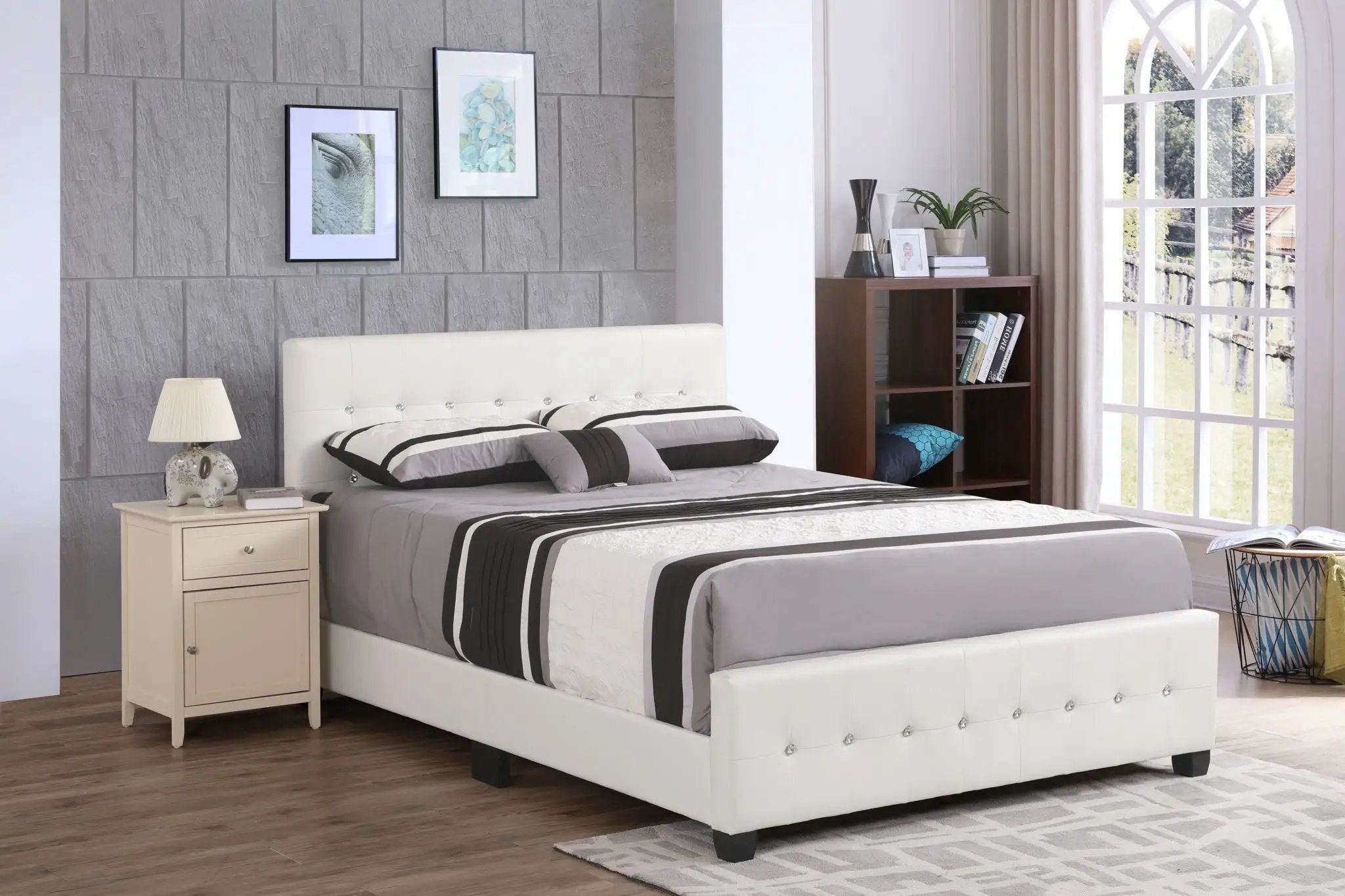 Stylish Transitional Bed by Unique Piece Furniture