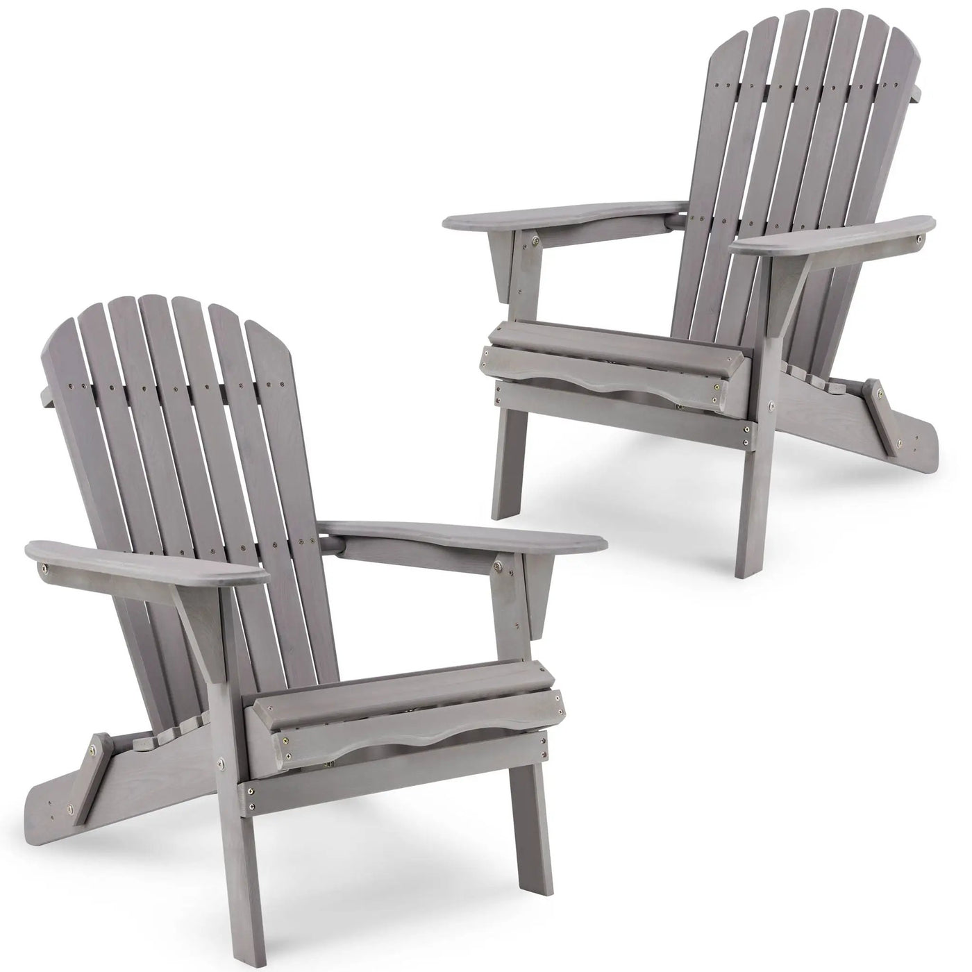 Lounge Patio Chair For Garden Outdoor Wooden Folding Adirondack Chair (Set of 2) Solid Cedar Wood Lounge Patio Chair For Garden by HouseOfZazla