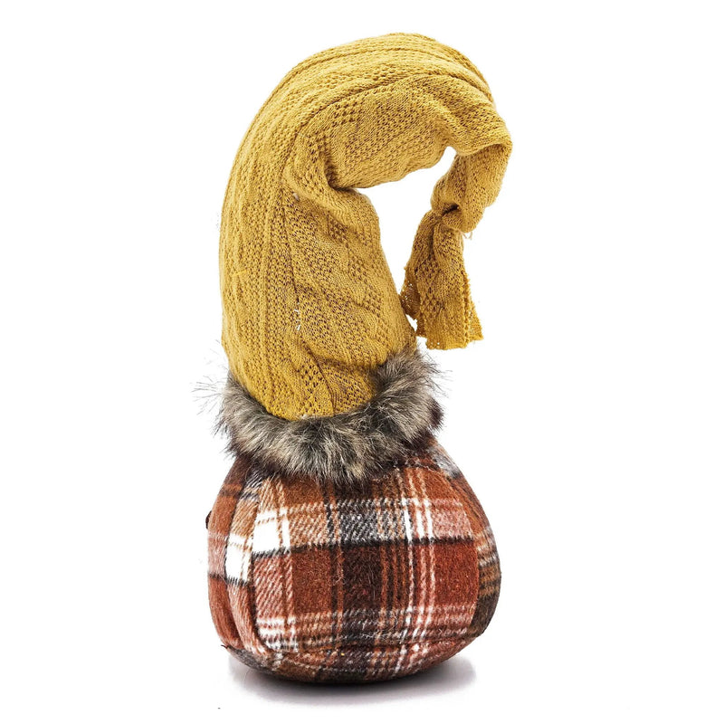 Gnomes Decorations, For Fall Thanksgiving Table Decorations (Set of 2) - Brown / Yellow by HouseOfZazla