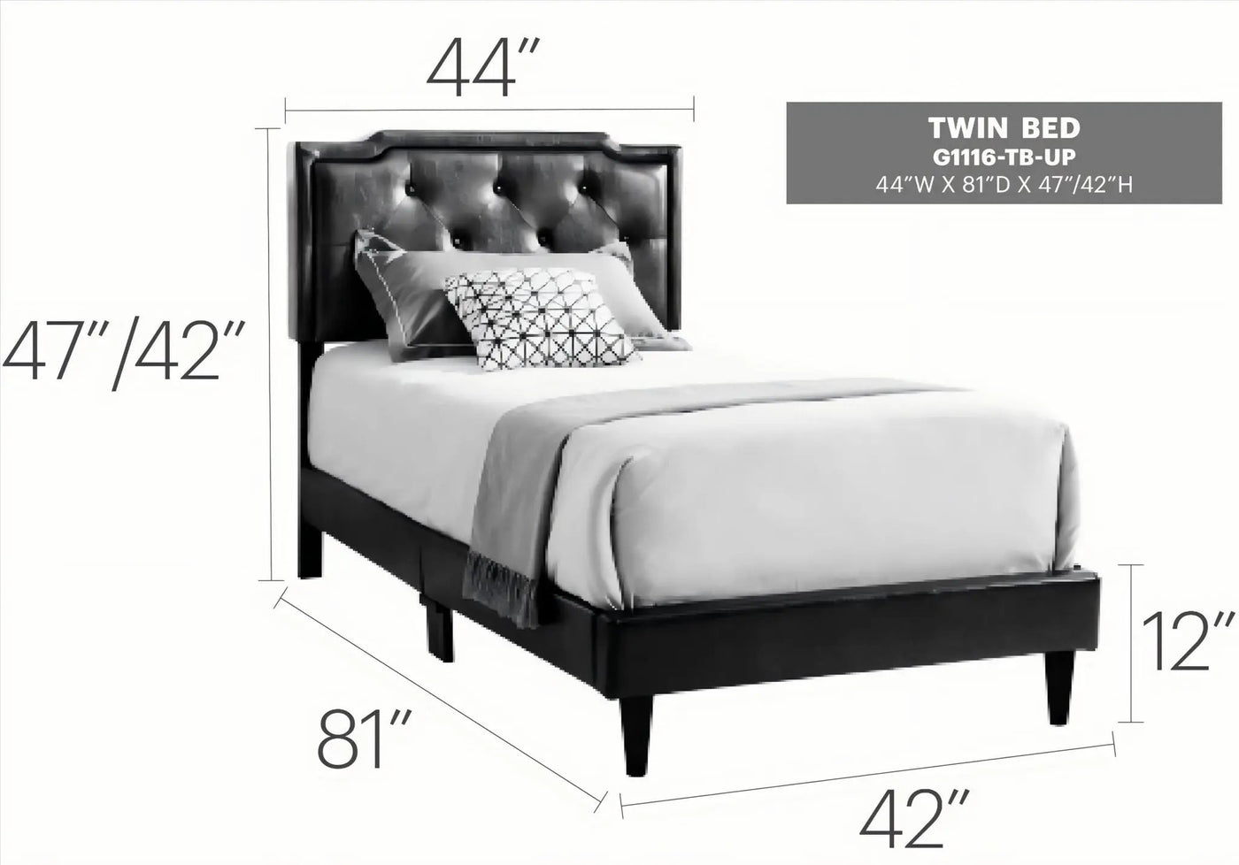 Button Tufted Bed Charming For Cozy Spaces by HouseOfZazla
