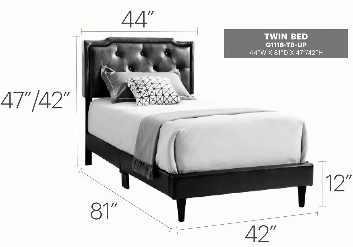 Button Tufted Upholstered Bed with Charming Design - Multiple Colors, photo 28 of 40