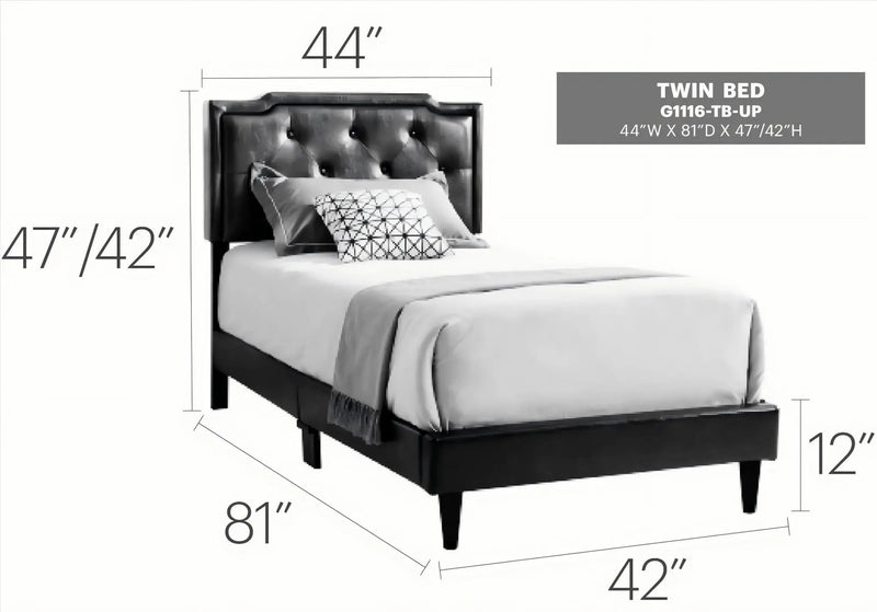 Button Tufted Bed Charming For Cozy Spaces by Unique Piece Furniture