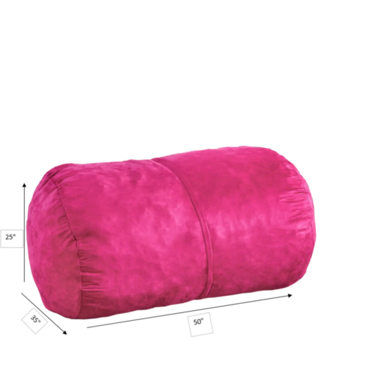 Michael - Modern Cylindrical Suede Bean Bag Chair by HouseOfZazla
