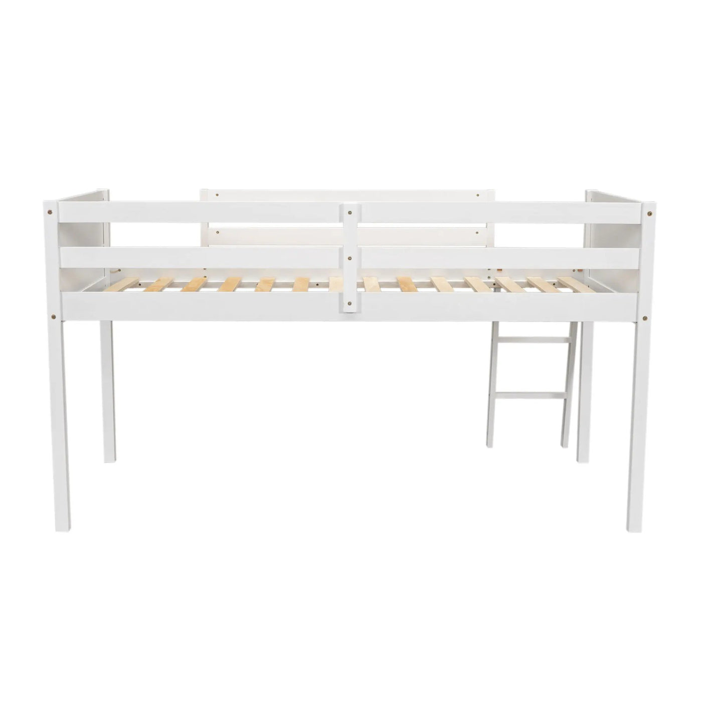 Low Loft Bed With Adjustable Ladder by HouseOfZazla