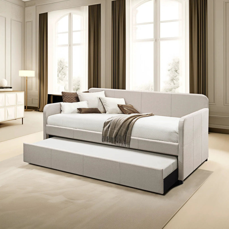 Jagger - Twin Daybed With Trundle - Fog by Unique Piece Furniture