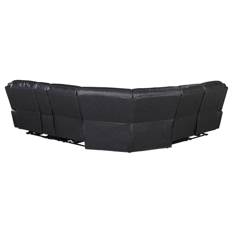 Sycamore Upholstered Power Reclining Sectional Sofa Grey by Unique Piece Furniture