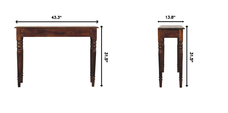 Turned Legs Drawer Console Table by HouseOfZazla