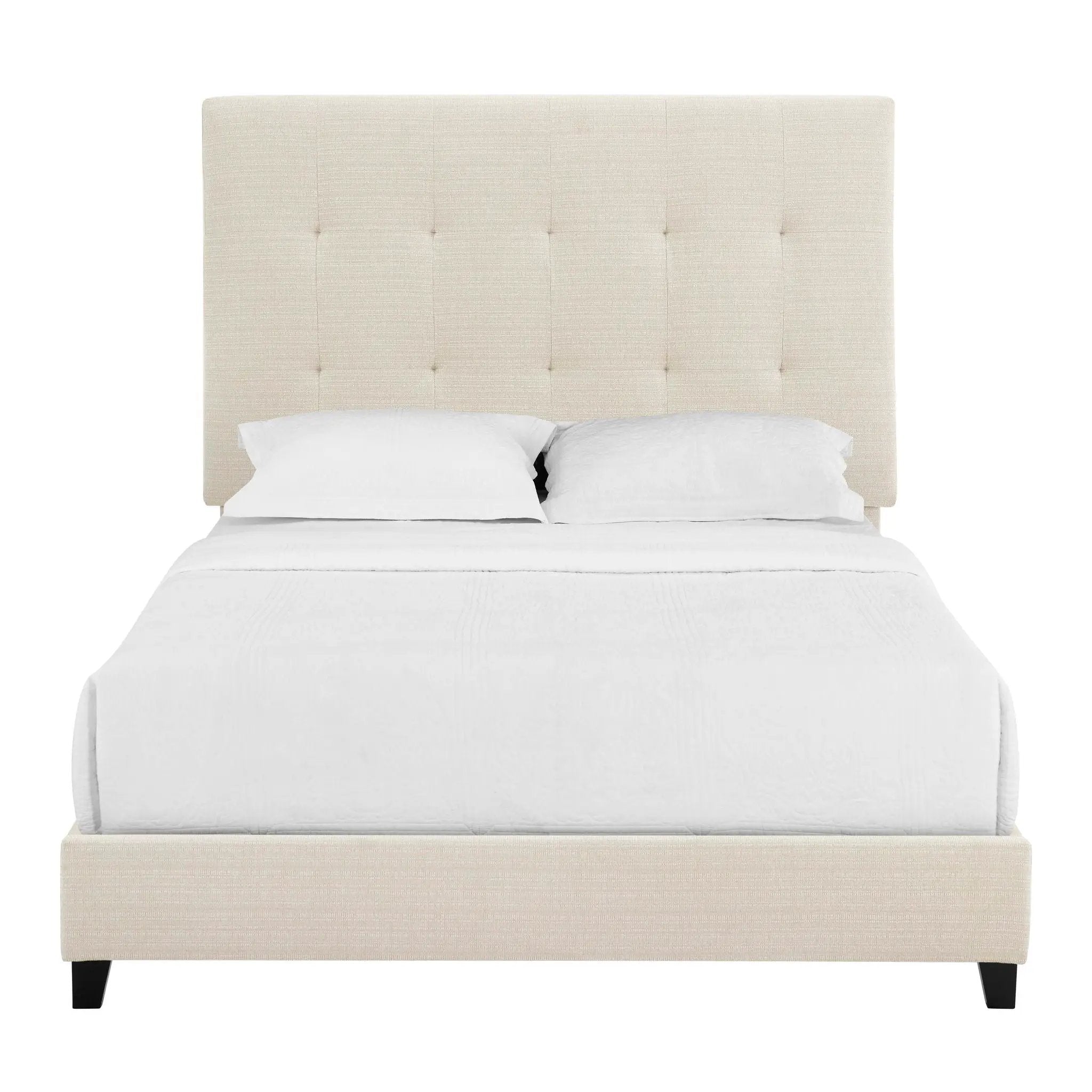 Tufted Upholstered Headboard Platform Bed by Unique Piece Furniture