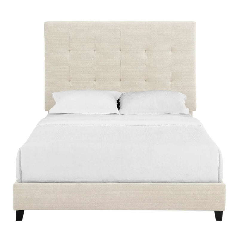 Tufted Upholstered Headboard Platform Bed by HouseOfZazla