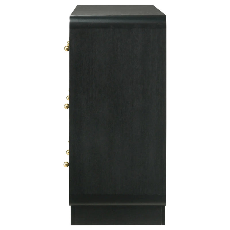Cavelle 6-drawer Dresser Cabinet Black by Unique Piece Furniture