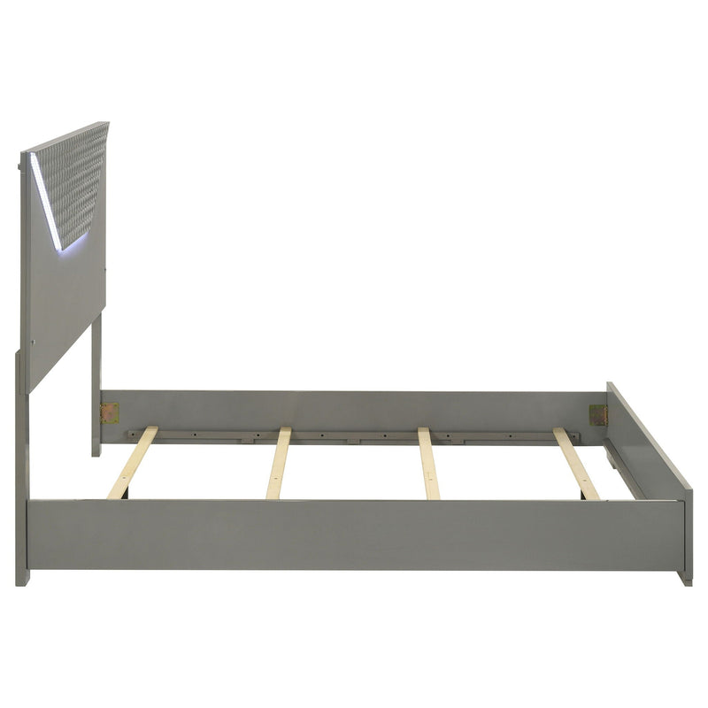 Pierce - Panel Bed LED Headboard by HouseOfZazla