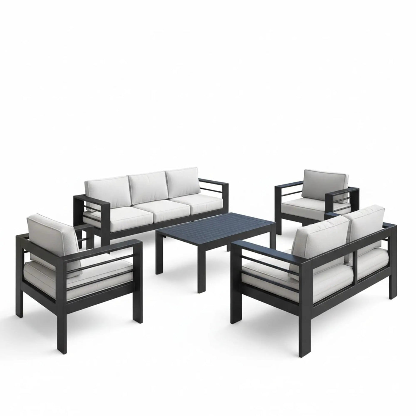 Outdoor Patio Set With All-Weather Thick Cushions by HouseOfZazla