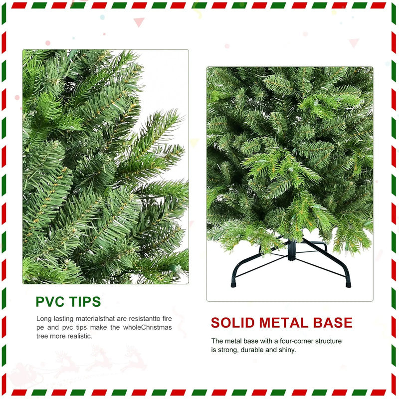 9FT Christmas Tree with 2435 PE+PVC Tips by HouseOfZazla