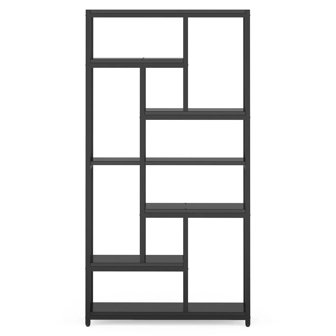 Extra Tall 7 Tier Industrial Etagere Bookcase with 10 Shelves Organizer by HouseOfZazla