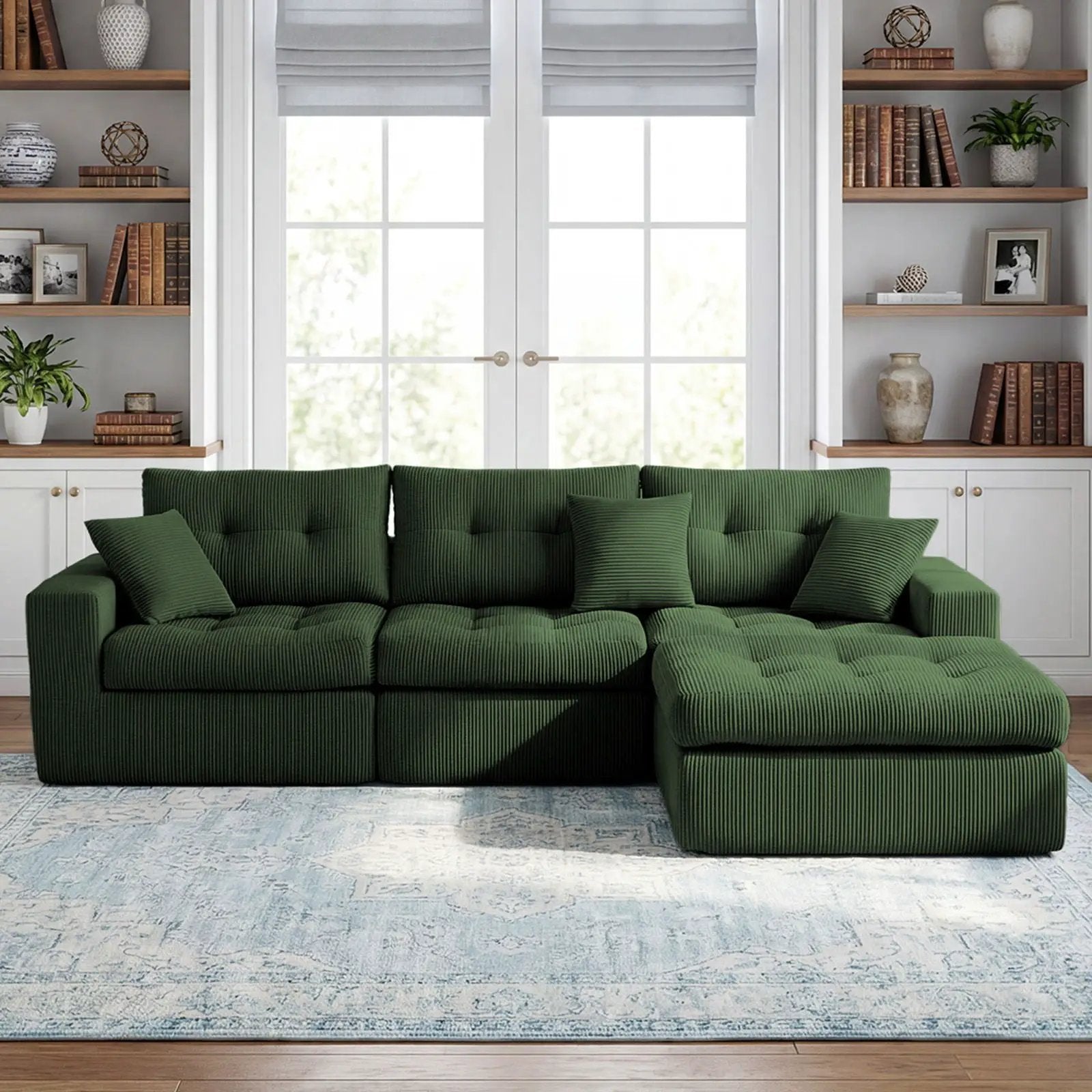 Corner Chaise L-Shaped Sectional Sofa Bed by HouseOfZazla