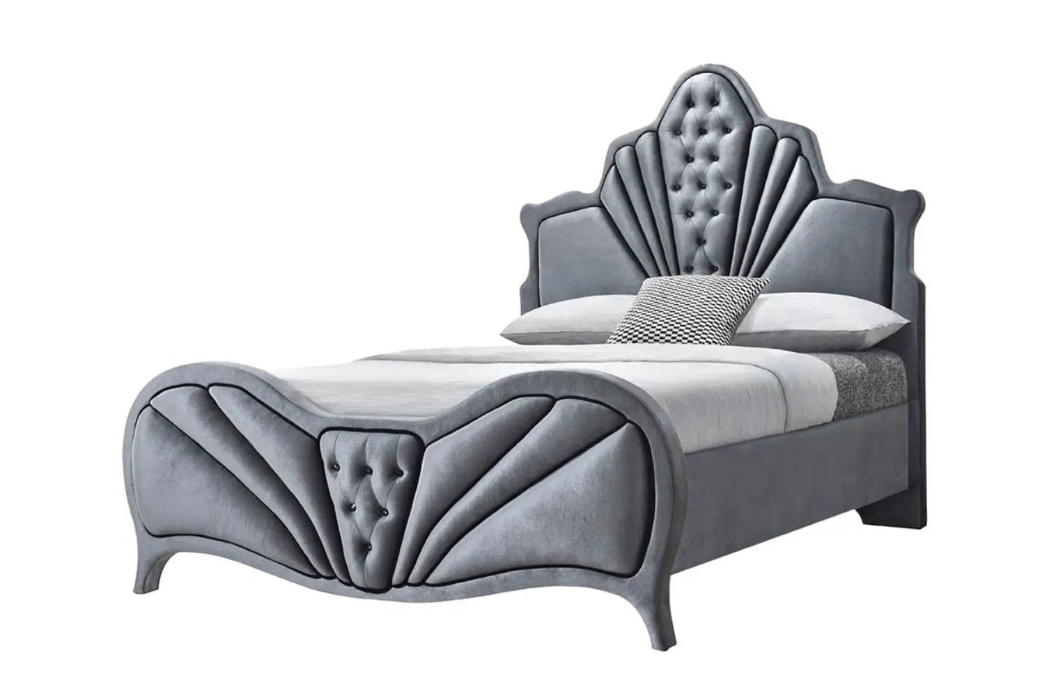 Dante - Queen Bed - Gray by HouseOfZazla