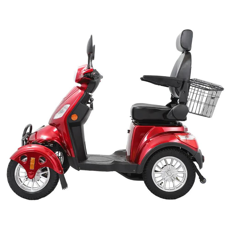 Electric Mobility Scooter With Big Size, High Power - Red by HouseOfZazla