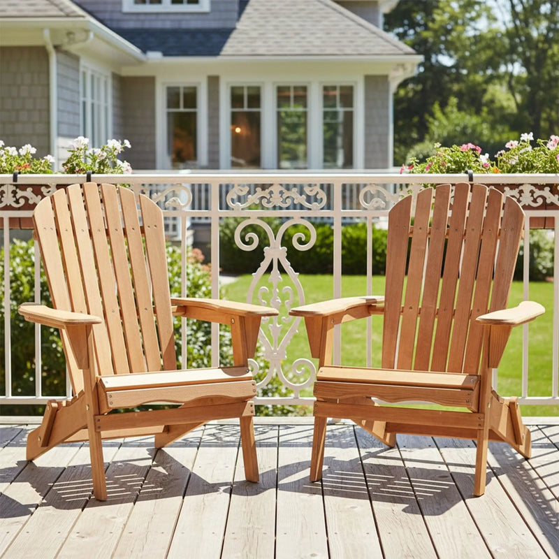 Oversize Outdoor Folding Adirondack Chair, Patio Chair For Garden by Unique Piece Furniture