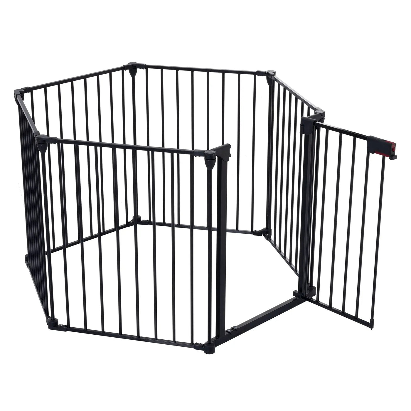 Adjustable Safety Gate Play Yard Metal Doorways Fireplace Fence Christmas Tree Fence Gate For House Stairs Gate Prohibited Area Fence by HouseOfZazla