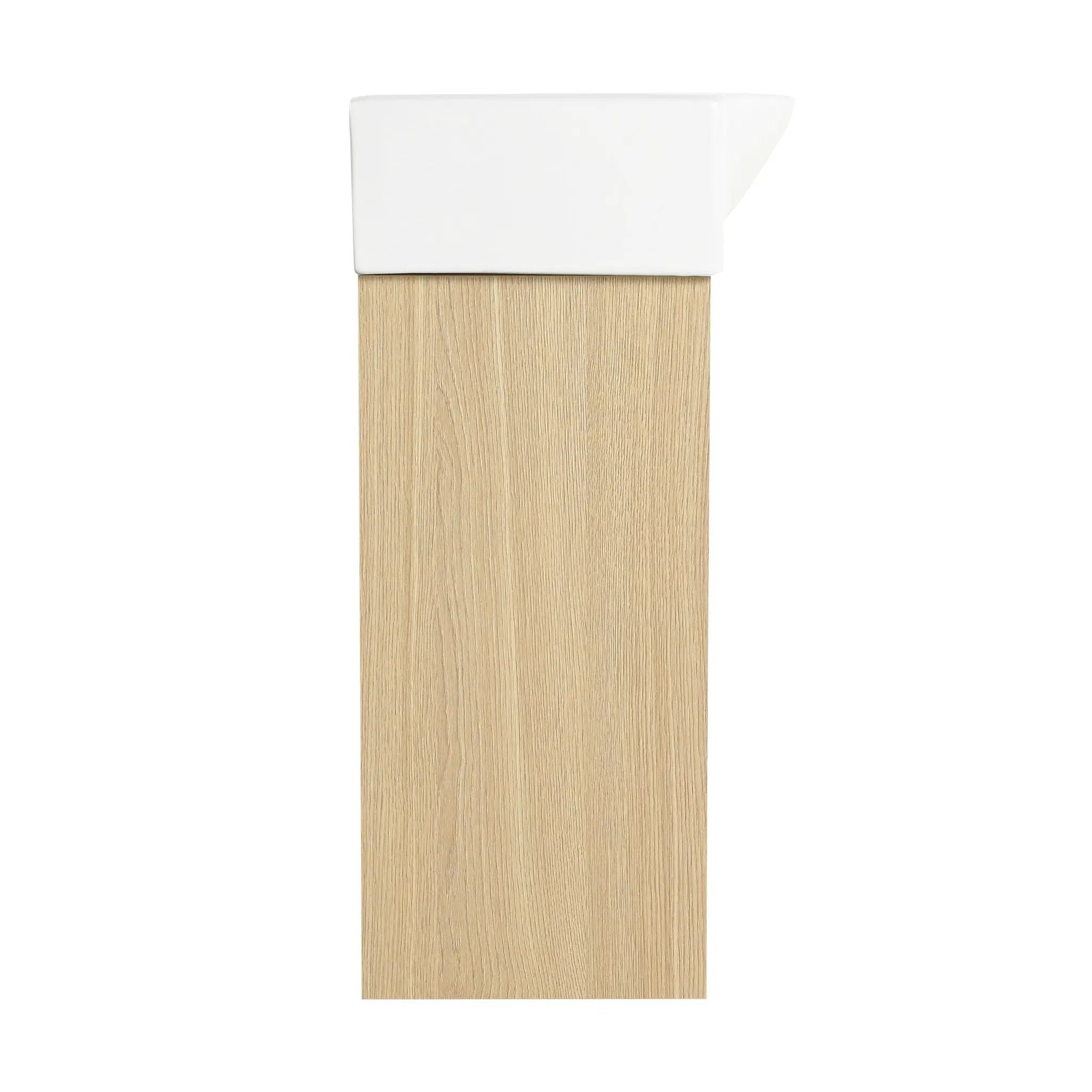 Modern Bathroom Vanity With Ceramic Basin, Wall Mounted Floating Sink Combo, Storage Cabinet