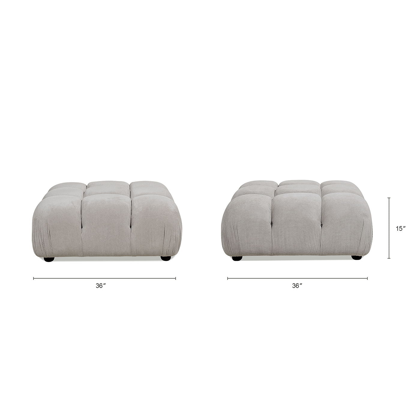Marcel - Bubble Modular Modern Cocktail Ottoman by HouseOfZazla