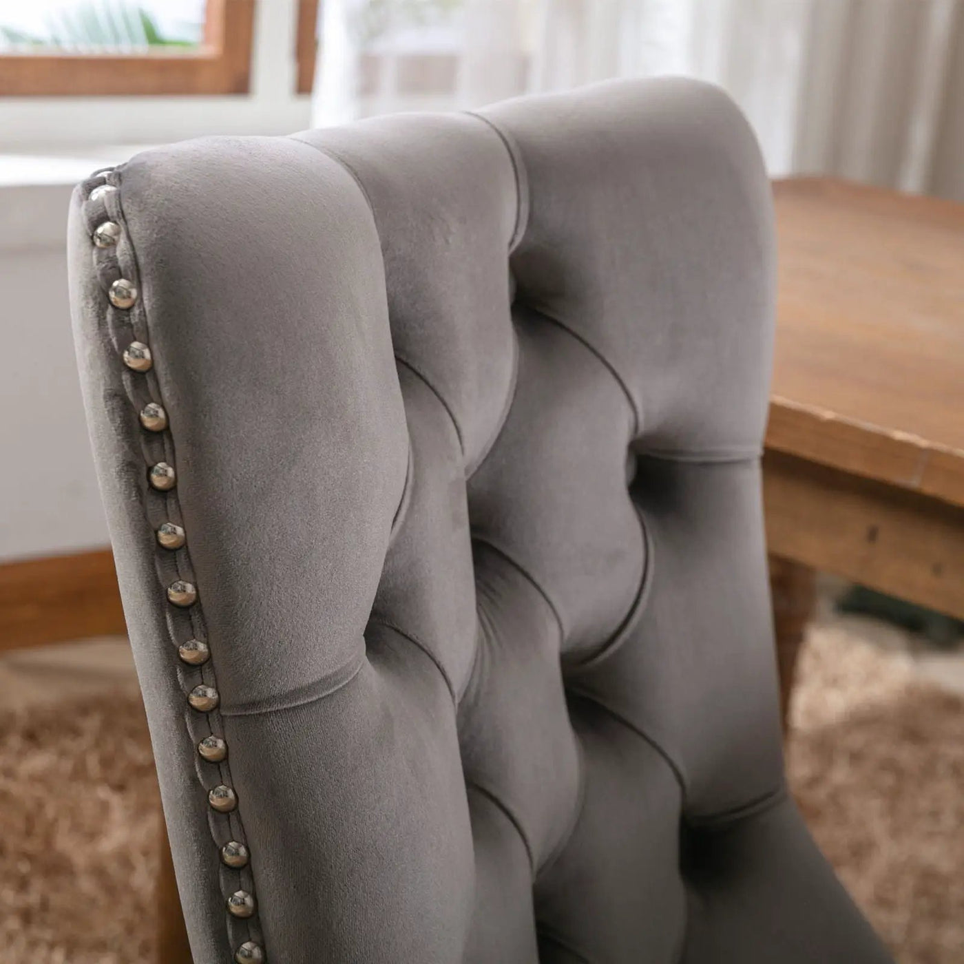 Nikki - High-End Tufted Dining Chair (Set of 2) by HouseOfZazla